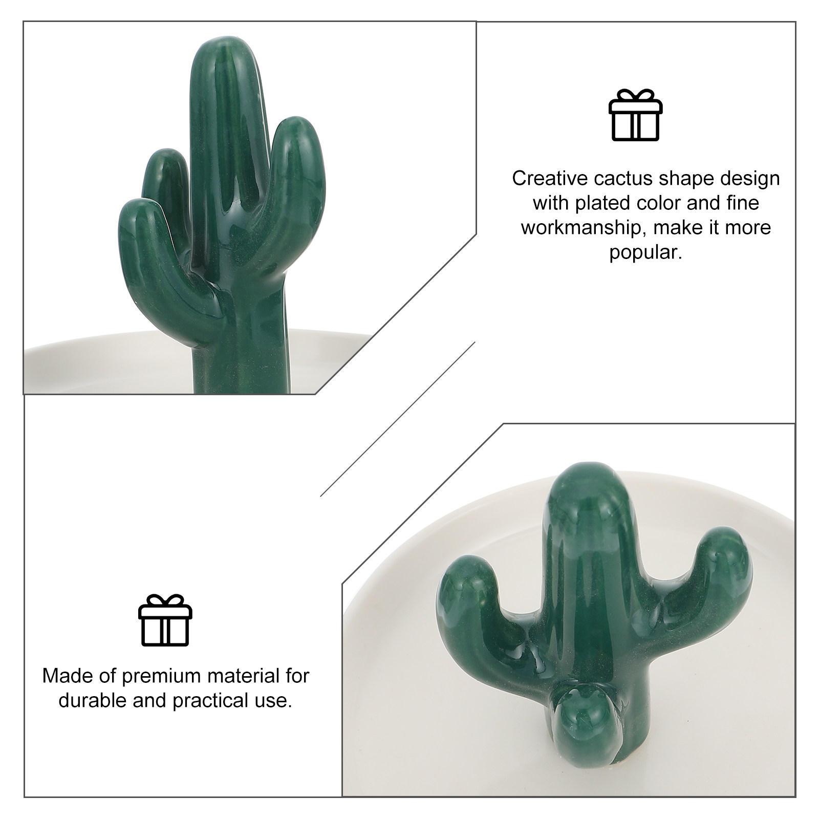 Home Bathroom Organizer - 1 buah Wadah Perhiasan Keramik Premium