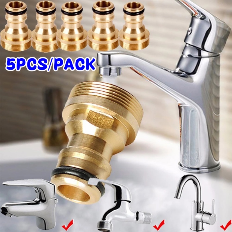Basin Mixer Tap - 1/5 buah keran kuningan Universal Adaptor
