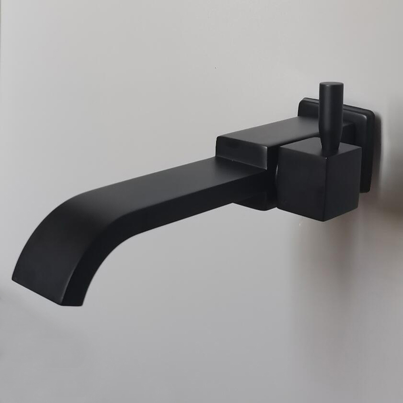 Basin Mixer Tap - Brass Cold Hitam Kran Air, Wall