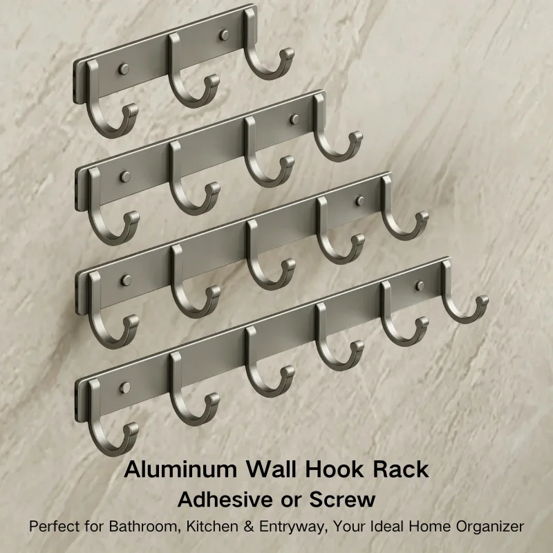 Home Bathroom Organizer - Rak Gantungan Dinding Aluminium – Pemasangan