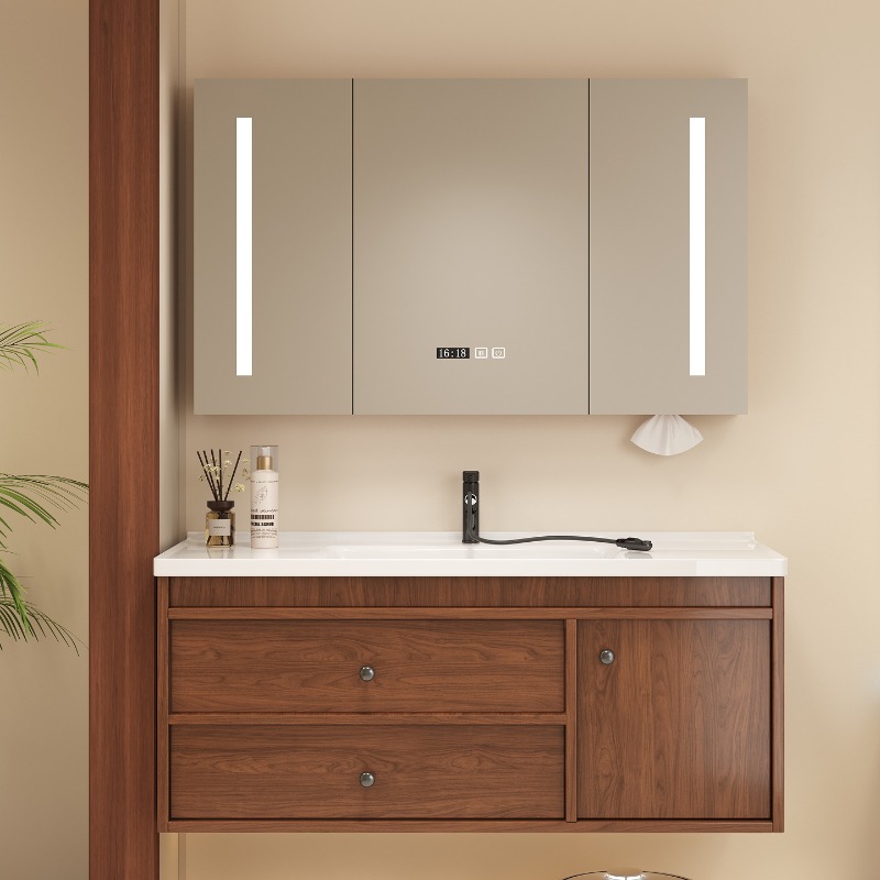 Lemari Kamar Mandi Putih Ruang - Home Bathroom Vanity Combo ulasan dan harga