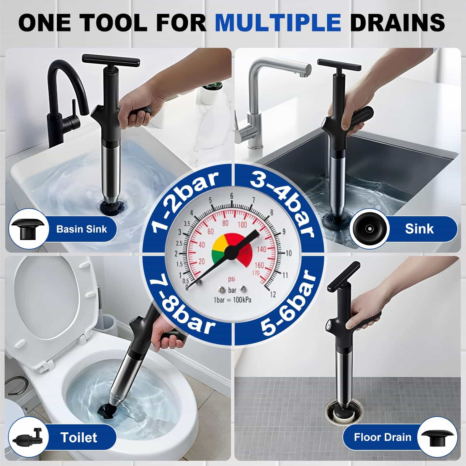 Alat Pembuka Sumbatan Toilet,  - Plunger Toilet ulasan dan harga