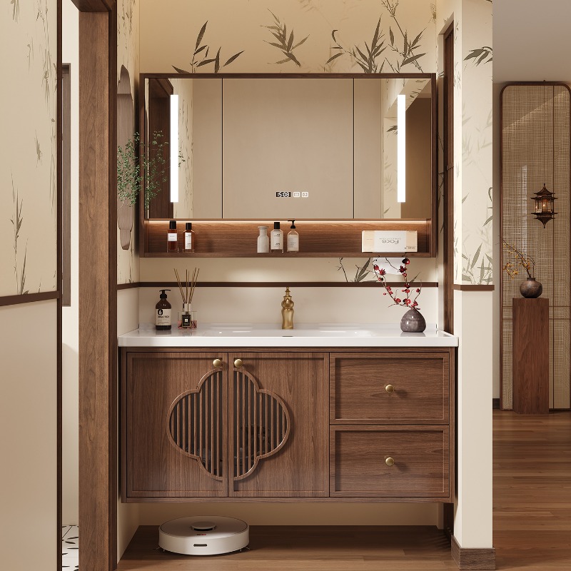 Lemari Modern Mewah dengan Lac - Home Bathroom Vanity Combo ulasan dan harga