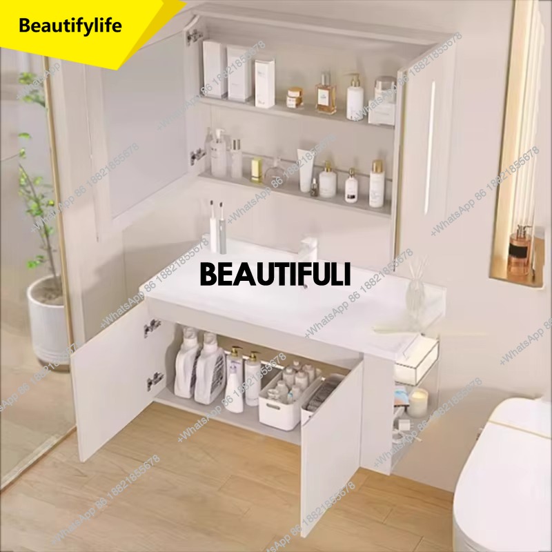 Rak Penyimpanan Cermin Toilet  - Home Bathroom Vanity Combo ulasan dan harga