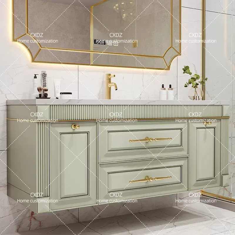 Kabinet Kamar Mandi dengan Was - Home Bathroom Vanity Combo ulasan dan harga