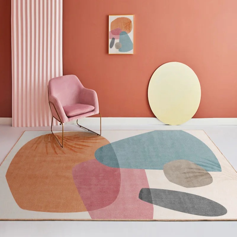 Karpet Abstrak Berwarna Macaro - Home Bathroom Trends ulasan dan harga