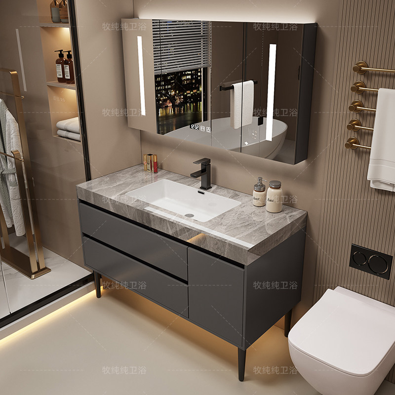 Partisi Kabinet Kamar Mandi di - Home Bathroom Vanity Combo ulasan dan harga